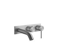 Gessi316 set de montaje para mezclador monomando oculto para bañera, cartucho desviador de 2 vías, una roseta, 54136707, Color: Metal negro cepillado PVD