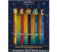 Get Trend Harry Potter Boligrafos Borrable Set de 5 Bolígrafo Gel con Tinta Azul Ideal para Material Escolar y Papeleria Bonita Ideas Regalo (Harry Potter)