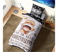 Get Trend One Piece Ropa de Cama Infantil 135x200 cm, Juego de Cama Reversible para Niños y Adolescentes, Funda Nórdica y Funda de Almohada, Regalos Anime (Multi One Piece, Individual)