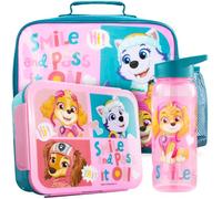 Get Trend Patrulla Canina Bolsa de Almuerzo Isotérmica Niñas Set 3 Piezas, Bolsa Isotermica 5 L, Botella 640 ml y Snack Box 2 L con Compartimentos, Sin BPA, Ligero y Resistente (Rosa/Multi Paw Patrol)