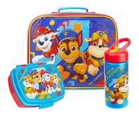 Get Trend Patrulla Canina Bolsa Térmica de Almuerzo Infantil Set, 3 Piezas, Fiambrera Infantil 620 ml, Botella con Pajita 420 ml y Bolsa de Almuerzo 5 L, Regalos para Niñas (Multi Paw Patrol)
