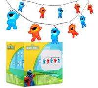 Get Trend Sesame Street Guirnalda Luces Interior 3D Niños, 165 cm, Figuras de Elmo y Monstruo de las Galletas, Luz LED Pilas, Decoracion Habitacion