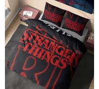 Get Trend Stranger Things Ropa de Cama 200x200 cm, Juego de Cama Reversible, 2 Fundas de Almohada Infantil, Mezcla de Algodón, Regalos para Fans (Multi Stranger Things, Doble)