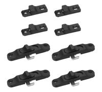 GETAJGHSD 4piezas Cerradura de Ventana Corrediza de Aluminio, Limitador de Soporte Deslizante, Cierre a Presión, Negro, para Salones y Dormitorios