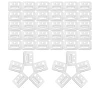 GETAJGHSD Abrazadera para Panel de Pared Integrado, Pieza de Fijación de Panel de Pared, Hierro, Plata, 200 Pcs, para Muebles de Hierro