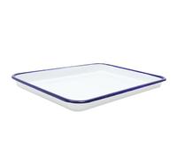 GETAJGHSD Bandeja para Horno Esmaltada de Color 27x19 Cm Resistente al Calor Molde para Hornear Multifuncional Adecuado para Repostería y Asados en Cocina Doméstica