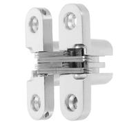 GETAJGHSD Bisagras Ocultas para Puerta Plegable Bisagra Abatible Oculta Aleación de Zinc y Acero Inoxidable Plata para Puertas Plegables