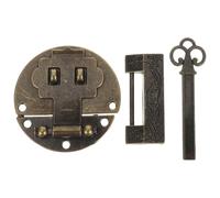GETAJGHSD Cierre de Joyero con Candado Diámetro de Orificio 3mm Vintage de Aleación, Separación entre Centros 40mm Decoración Festiva Tradicional para Cofre de Madera y Caja de Joyería