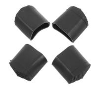 GETAJGHSD Cubiertas Antideslizantes de Goma Negras para Patas de Escalera, 4 Piezas Protectores de Esquina para Seguridad y Compatibilidad Versátil