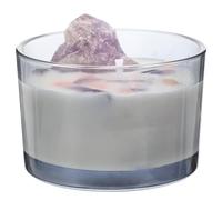 GETAJGHSD Vela Aromática Decorativa de Cristal Piedra de Cristal y Cera de Soja, Ligera y Fácil de Usar para Decoración Interior y Relajación