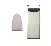 Gettimore Almohadilla de vapor para puerta con guantes, alfombrilla de planchado con aislamiento térmico, tabla protectora de algodón plegable para el cuidado de la ropa, 115 x 48 cm (B)