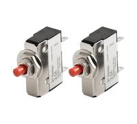 Gettimore Disyuntor de botón con interruptor de reinicio manual 2,5 A, 3 A | Disyuntor de botón de reinicio manual de 2,5 A, 3 A, 4 A, 5 A, terminales de protección de sobrecarga para electrodomésticos