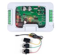 Gettimore HOMEPZEM-6L24 - Medidor trifásico de corriente de voltaje CA | PZEM-6L24 - Medidor de potencia digital trifásico 380 V 100 A RS485 Modbus RTU Monitor de energía de corriente con soporte
