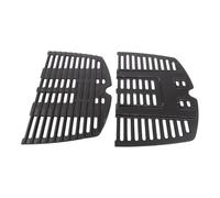 Gettimore Juego de 2 parrillas de hierro fundido Q100 Q1000 Q1200, paquete de 2 rejillas de barbacoa de 17 x 12.7 pulgadas, para parrillas de cocina resistentes, asar y freír, color negro