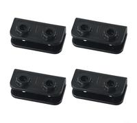 Gettimore Juego de soportes rectangulares de 2 vías de repuesto para postes de soporte de fibra de vidrio para reparación de marcos de tienda de campaña de jardín, 1 paquete o 4 (4 piezas)