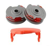 Gettimore Kit de bobina y línea para Flymo para recortadoras de contorno, cubierta de cabezal de repuesto completa, instalación sin herramientas, reposición automática de línea para contorno 500 700