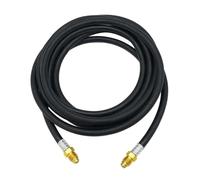 Gettimore Manguera de soldadura de gas inerte para Argón/He de 5/8 pulgadas UNF-18RH, manguera reguladora de goma TIG/MIG, resistente al desgaste para medidor de flujo (2 m) 30 pies