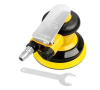 Gettimore Máquina enceradora de pulido de papel de lija neumática para carpintería de coches y eliminación de óxido, 13500 rpm, rosca de 1/4, diámetro de desviación de 5 mm, escape trasero