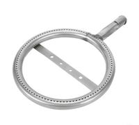 Gettimore Tubo de quemador de gas redondo para barbacoa al aire libre, 19 cm, pieza de repuesto de acero inoxidable para accesorios de parrilla de jardín