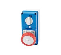 Gewiss - Base/s bloque/bloqueo vertical sin fondo 16a 3 polos+tierra 400v cbf