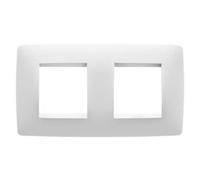 Gewiss Chorus - Placa One Interruptor 2+2 módulos Horizontal Blanco Leche