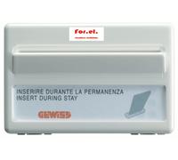 GEWISS GW20820 INTERRUPTOR UNIVERSAL PARA INSTALACIONES HOTELERAS