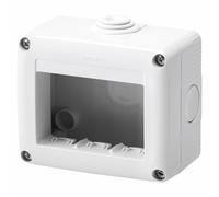 Gewiss GW27003 Contenitore Per Apparecchi System 3 Posti Grigio RAL 7035 IP40