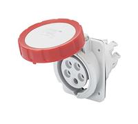 Gewiss GW62232 - Toma de corriente (3P+N+T, 6 h, CE, ENEC, Rojo, IP67, 400 V)