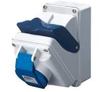 Gewiss GW66409 - Toma de Corriente (3P+N+T, 6 h, CE, ENEC, Rojo, IP44, 400 V)