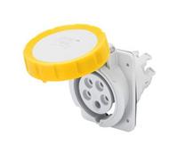 Gewiss hp - Base/s inclinada 10o hp 2 polos+tierra 32a 110v ip67 cromo/cromada