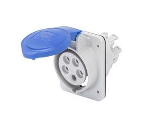 Gewiss hp - Base/s inclinada 10o hp 3 polos+tierra 32a 230v ip44 cromo/cromada