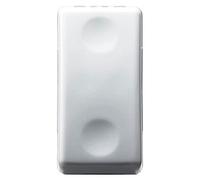 Gewiss Interruptor Unipolar 250 V CA, 16 Ax, con lente neutra reemplazable, luminoso 230 V CA, 1 módulo, System White