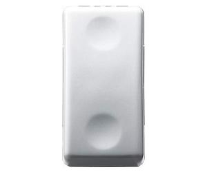 Gewiss pulsador unipolar system para caja de superficie - 1 polo na, 250 vca, 10ax - 1 módulo - blanco - gw20510dy