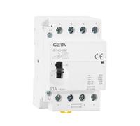 GEYA Contactor de AC modular Contactor doméstico manual 50/60Hz Tipo de riel DIN (4P 63A 4NO 220V Manual)
