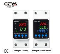 GEYA GPS6 Din Rail ajustable sobrevoltaje bajo dispositivo de protección de voltaje 63A 220VAC pantalla Digital Protector de voltaje