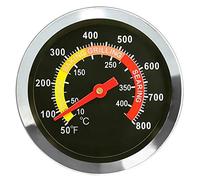 GFTIME 01T08 DIA 6cm Termómetro para ahumador, indicador de temperatura para Weber, Char-Broil, Nexgrill, Brinkmann, Kenmore, Perfect Flame, Charmglow, Uniflame Series y otras marcas