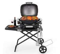 GFTIME Carro de parrilla portátil para parrillas de gas Weber Q1000, serie Q2000 y Blackstone 43cm 56cm Planchas de mesa, soporte portátil
