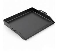 GFTIME Plancha de hierro fundido de 48 x 36 cm, plancha universal para parrilla RÖSLE VIDERO, Weber, Enders, Campingaz, Napoleón, Tepro, Taino, parrilla de gas, con canalón de grasa integrado y borde