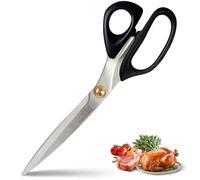 Ggomi Kalbi Costilla Cizallas De Corte De Carne De Barbacoa Coreano Serrados Hoja 3T / Acero Inoxidable Tijeras Grandes 10 1/4 Pulgadas