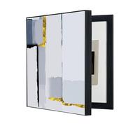 GHHQQZ Decorativa Moderna Eléctrica Contadores Estilo Vertical Cubre Cuadro Electrico Tapa Caja Fusibles Armario Pasillo Estudio(C,35x45cm)