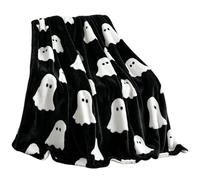 Ghost Blanket - Spooky Kids Throw, Soft Warm Lightweight Bed Sofa Gift