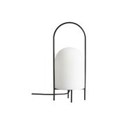 Woud Lámpara de mesa Ghost negro-vidrio opal blanco