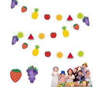 GHPKOTW 1 Guirnalda De Frutas, Decoración Hawaiana, Banderines De Fiesta, Decoración Tropical, Para Cumpleaños, Bodas, Fiestas De Verano, Decoración Interior Y Exterior, Estilo Aloha