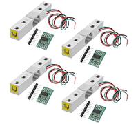 Ghulumn Sensor de peso de celda de carga digital - 4 juegos de célula de carga 1 kg HX711 AD módulo de amplificador de pesaje amplificador de célula sensor de presión