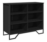 GHVBNMF Aparador negro 91 x 35,5 x 74,5 cm Aparador auxiliar de metal | Cómoda moderna para salón y dormitorio con patas de metal, compartimentos espaciosos y puertas a prueba de polvo.
