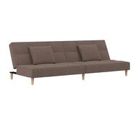 GHVBNMF Sofá cama de 2 plazas con 2 almohadas, sofá plegable de tela gris | Versátil función 2 en 1 para sala de estar y dormitorio, cómodo asiento acolchado con respaldo ajustable.