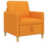 GHVBNMF Sofá de 1 plaza con espacio de almacenamiento, color amarillo | Sillón compacto con compartimento integrado para el salón. La zona de estar cubierta garantiza un alto confort.