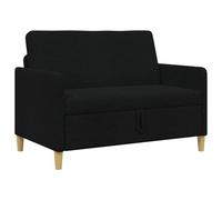 GHVBNMF Sofá de 2 plazas con espacio de almacenamiento, 122 x 78 x 87 cm | Sofá compacto tapizado con compartimento plegable para sala de estar. Funda de fácil cuidado y marco de metal de madera