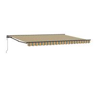 GHVBNMF Toldo con brazo articulado, 450 x 300 cm, media caja, color verde y | Parasol flexible para patio y jardín con brazos articulados ajustables y marco de aluminio resistente.
