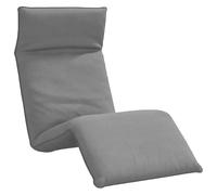 GHVBNMF Tumbona plegable 175 x 54 cm silla de suelo metal gris | Colchoneta ajustable en 5 posiciones con acolchado para horas de relax en el jardín, en el balcón o en la playa.